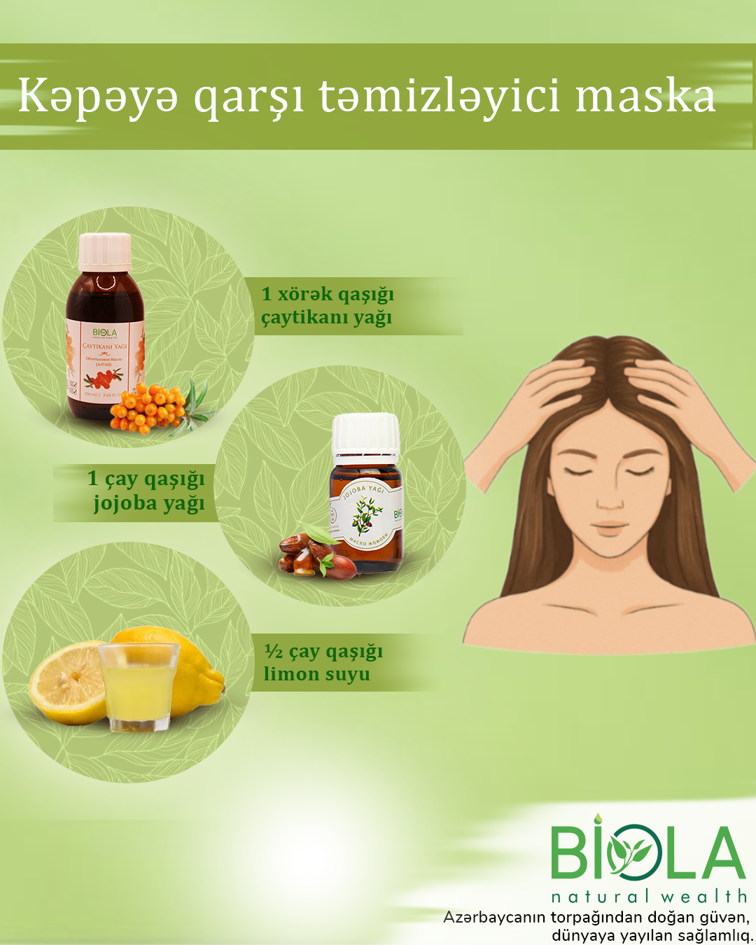 Təbii Saç Maska №6