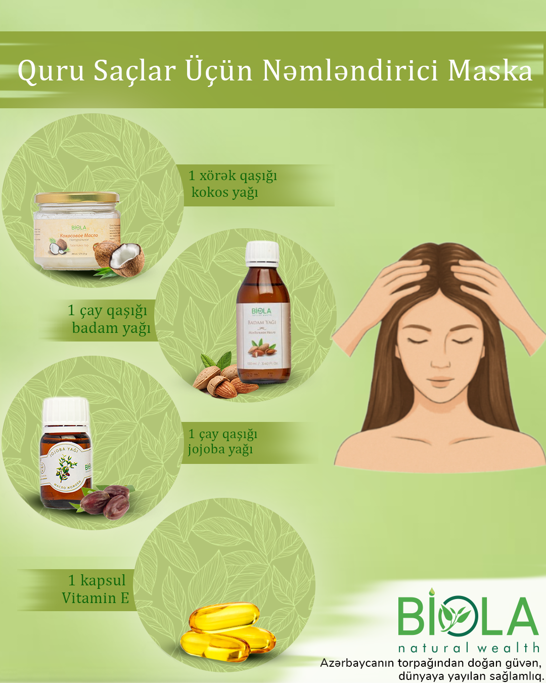 Təbii Saç Maska №4